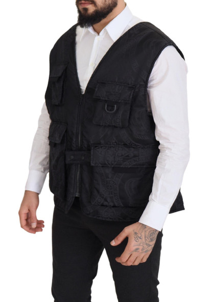 Black Nylon Full Zip Sleeveless Jacket Black Nylon Full Zip Sleeveless Jacket