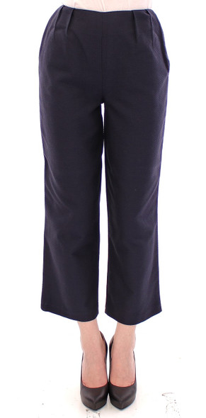 Blue Cropped Cotton Pants Blue Cropped Cotton Pants