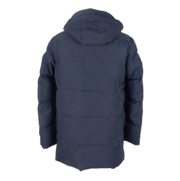 Emilio Romanelli Sleek Blue Men's Hooded Jacket Emilio Romanelli Sleek Blue Men's Hooded Jacket