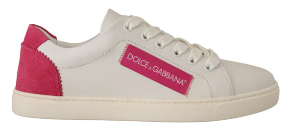 White Pink Leather Low Top Sneakers Womens Shoes White Pink Leather Low Top Sneakers Womens Shoes