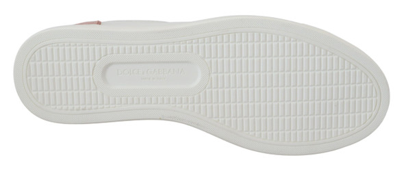 White Pink Leather Low Top Sneakers Shoes White Pink Leather Low Top Sneakers Shoes