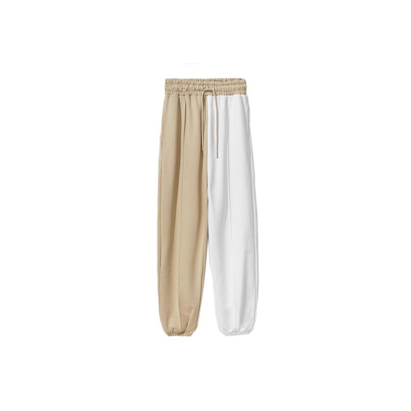 Comme Des Fuckdown Chic Beige Two-Tone Drawstring Sweatpants Comme Des Fuckdown Chic Beige Two-Tone Drawstring Sweatpants