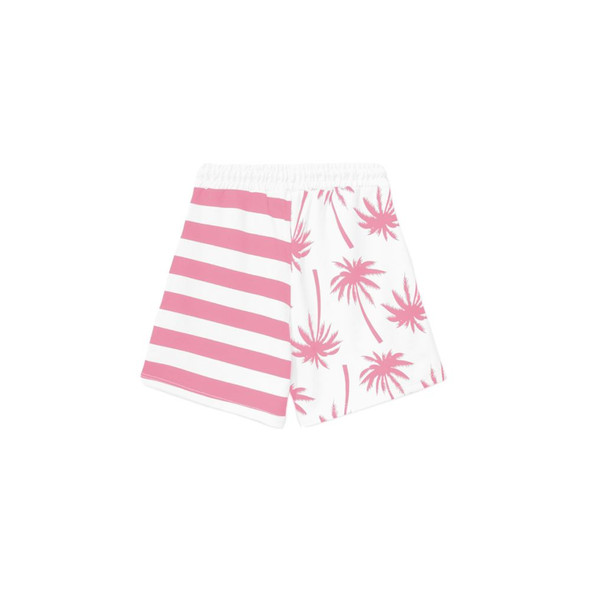 Chic Pink Striped Drawstring Shorts Chic Pink Striped Drawstring Shorts