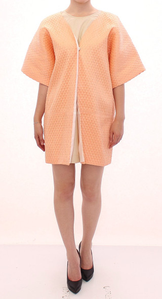 Pink Short Sleeves Jacket Coat Pink Short Sleeves Jacket Coat