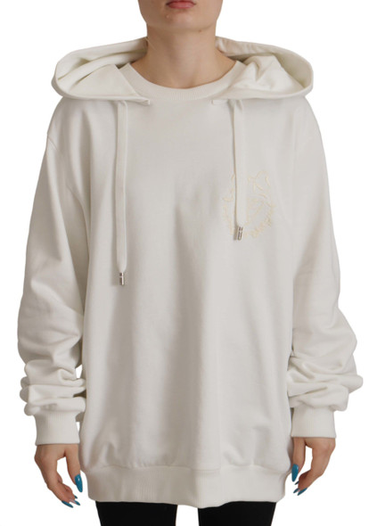 White Hoodie Pullover Embroidered Sweater White Hoodie Pullover Embroidered Sweater