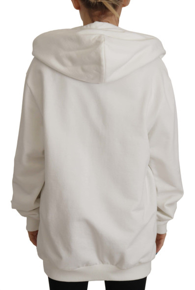 Dolce & Gabbana White Hoodie Pullover Embroidered Sweater Dolce & Gabbana White Hoodie Pullover Embroidered Sweater