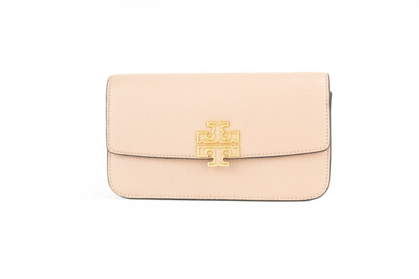 Britten Small Meadowsweet Leather Chain Wallet Crossbody Bag Britten Small Meadowsweet Leather Chain Wallet Crossbody Bag