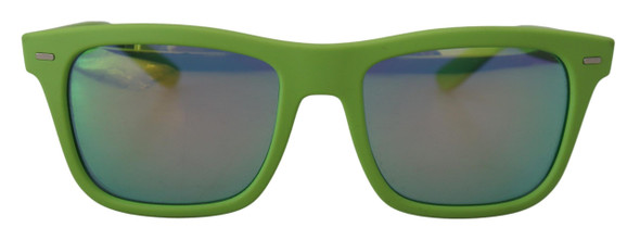 Green Rubber Full Rim Frame Shades DG6095 Acid Sunglasses Green Rubber Full Rim Frame Shades DG6095 Acid Sunglasses