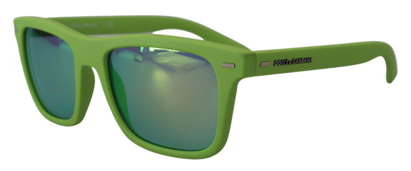 Green Rubber Full Rim Frame Shades DG6095 Acid Sunglasses Green Rubber Full Rim Frame Shades DG6095 Acid Sunglasses