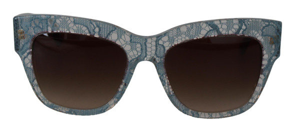 Dolce & Gabbana Blue Lace Acetate Crystal Butterfly DG4231 Sunglasses Dolce & Gabbana Blue Lace Acetate Crystal Butterfly DG4231 Sunglasses