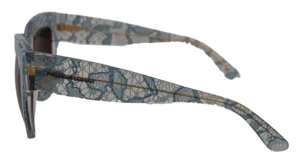 Dolce & Gabbana Blue Lace Acetate Crystal Butterfly DG4231 Sunglasses Dolce & Gabbana Blue Lace Acetate Crystal Butterfly DG4231 Sunglasses