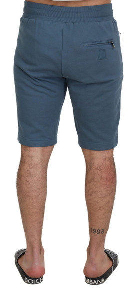 Dolce & Gabbana Blue Cotton Bermuda Casual Mens Shorts Dolce & Gabbana Blue Cotton Bermuda Casual Mens Shorts