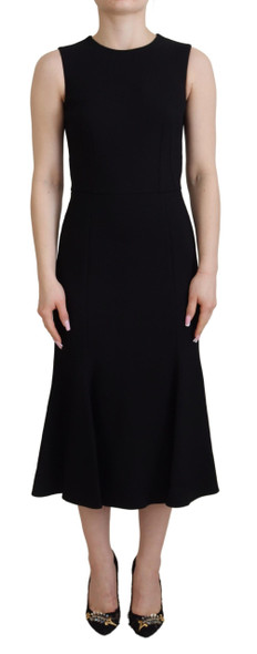 Black Dress Sheath Flare Viscose Dress Black Dress Sheath Flare Viscose Dress