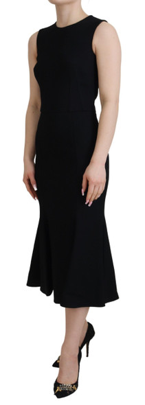 Black Dress Sheath Flare Viscose Dress Black Dress Sheath Flare Viscose Dress