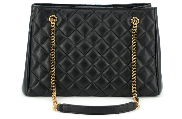 Versace Elegant Quilted Nappa Leather Tote Bag Versace Elegant Quilted Nappa Leather Tote Bag