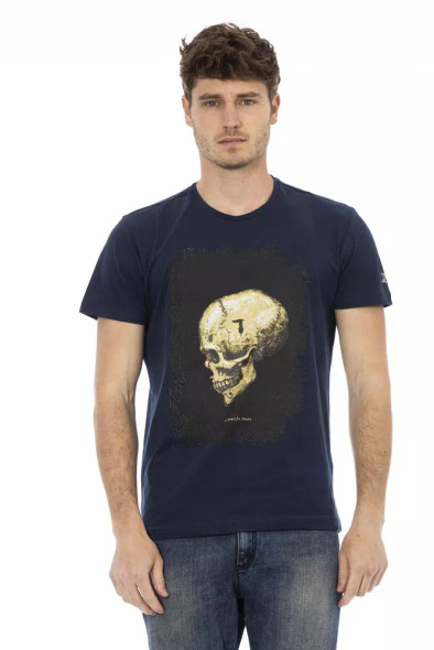 Blue Cotton Men's T-Shirt Blue Cotton Men's T-Shirt