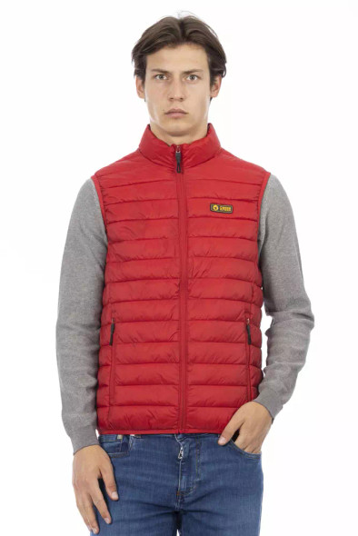 Ciesse Outdoor Red Polyester Men's Sleeveless Jacket Ciesse Outdoor Red Polyester Men's Sleeveless Jacket