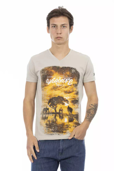 Beige Cotton Men T-Shirt TR-22891 Beige Cotton Men T-Shirt TR-22891
