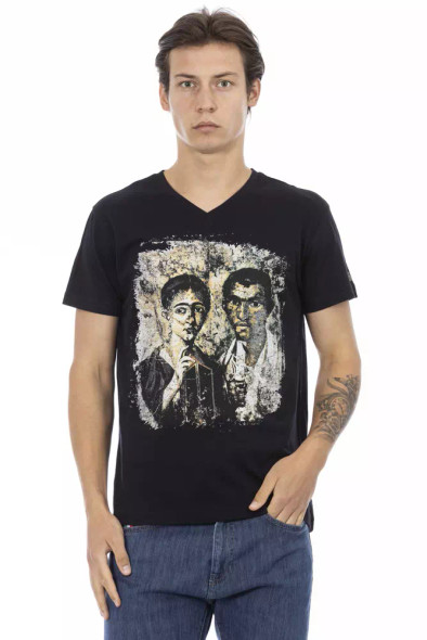 Black Cotton Men T-Shirt TR-22883 Black Cotton Men T-Shirt TR-22883