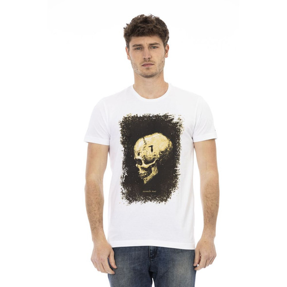 White Cotton Men's T-Shirt TR-22799 White Cotton Men's T-Shirt TR-22799