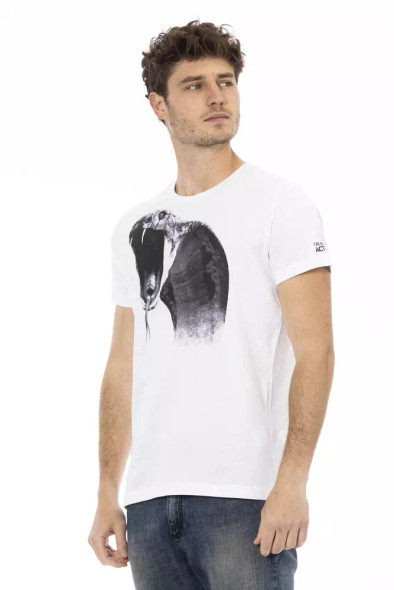 White Cotton Men's T-Shirt TR-22792 White Cotton Men's T-Shirt TR-22792