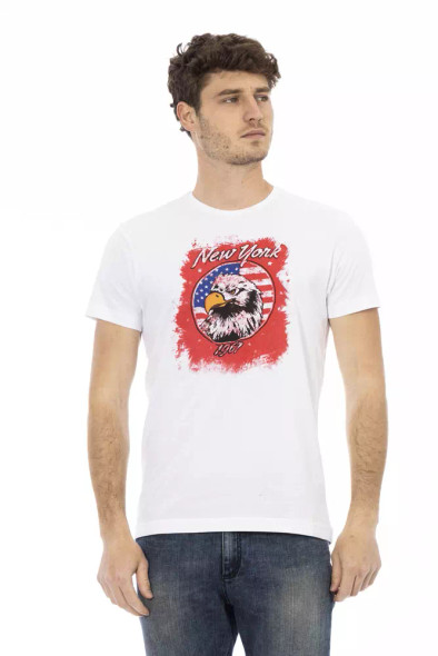 White Cotton Men T-Shirt TR-22762 White Cotton Men T-Shirt TR-22762