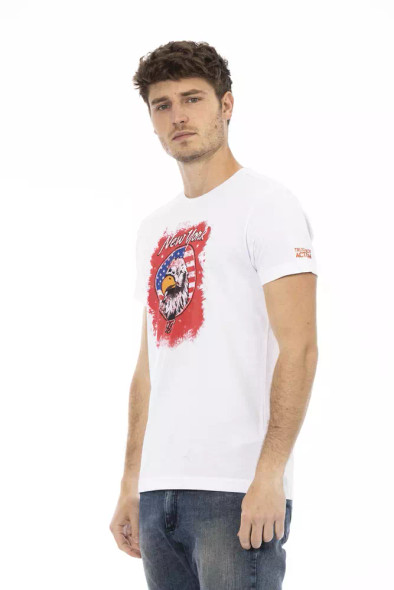 White Cotton Men T-Shirt TR-22762 White Cotton Men T-Shirt TR-22762