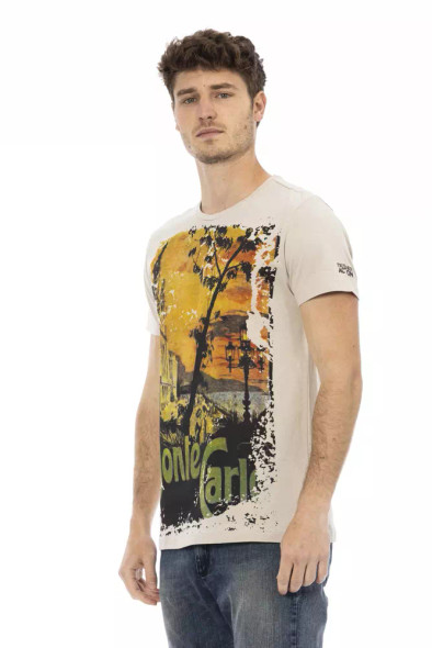 Beige Cotton Men T-Shirt TR-22756 Beige Cotton Men T-Shirt TR-22756