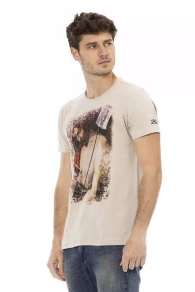 Beige Cotton Men T-Shirt TR-22741 Beige Cotton Men T-Shirt TR-22741