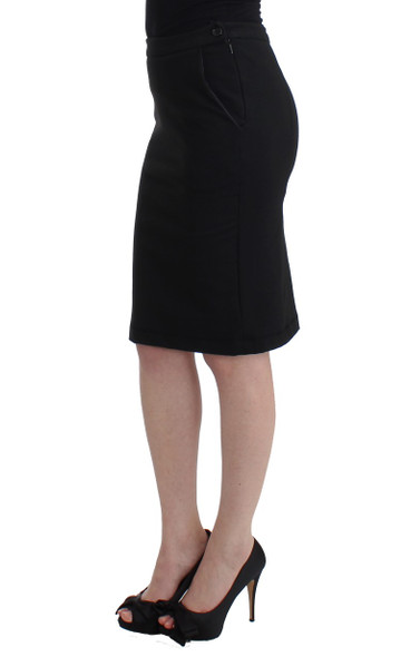 Black Straight Pencil Skirt Black Straight Pencil Skirt