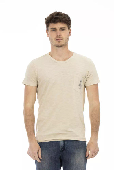 Beige Cotton Men T-Shirt TR-22726 Beige Cotton Men T-Shirt TR-22726