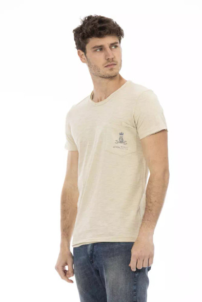 Beige Cotton Men T-Shirt TR-22726 Beige Cotton Men T-Shirt TR-22726
