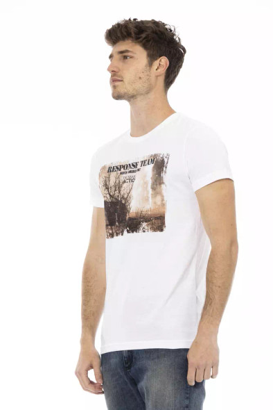 White Cotton Men T-Shirt TR-22683 White Cotton Men T-Shirt TR-22683