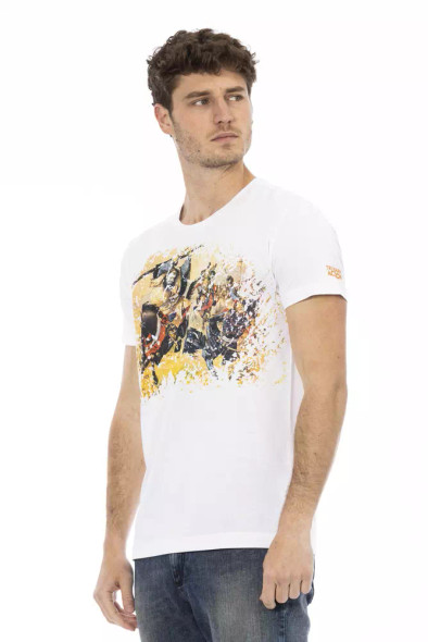 White Cotton Men T-Shirt TR-22703 White Cotton Men T-Shirt TR-22703