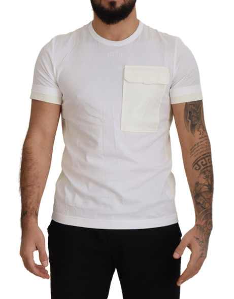 White Flap Pocket Short Sleeves T-shirt White Flap Pocket Short Sleeves T-shirt