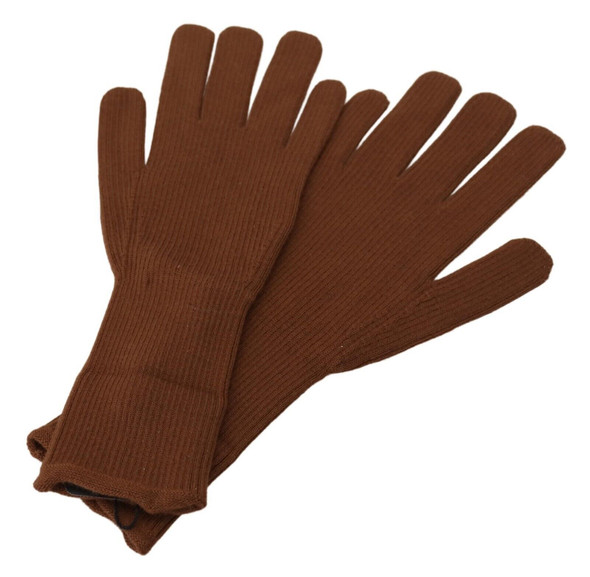 Brown Cashmere Knitted Hands Mitten Mens Gloves Brown Cashmere Knitted Hands Mitten Mens Gloves