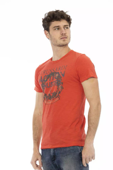 Red Cotton Men T-Shirt TR-22721 Red Cotton Men T-Shirt TR-22721