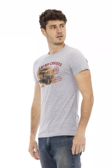 Gray Cotton Men T-Shirt TR-22667 Gray Cotton Men T-Shirt TR-22667