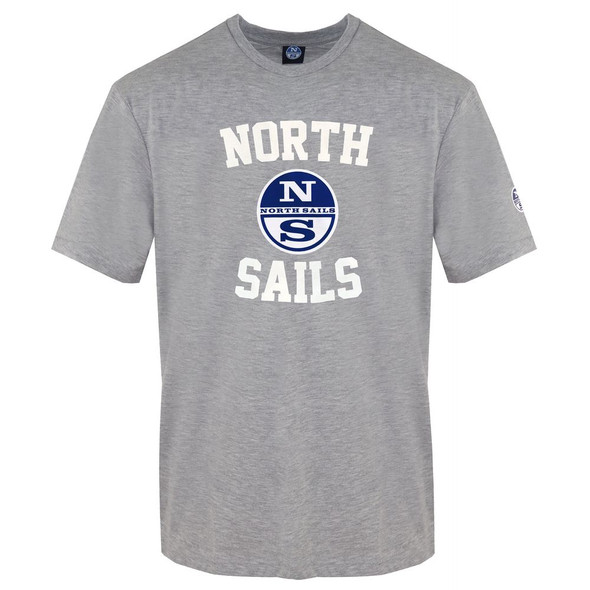 North Sails Gray Cotton Men T-Shirt NO-9292 North Sails Gray Cotton Men T-Shirt NO-9292