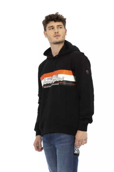 Automobili Lamborghini Black Cotton Men Sweatshirt Automobili Lamborghini Black Cotton Men Sweatshirt
