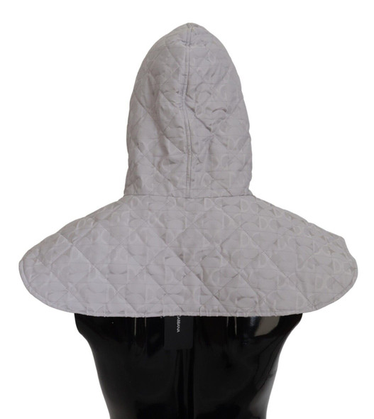 White Quilted Whole Head Wrap One Size Nylon Hat White Quilted Whole Head Wrap One Size Nylon Hat