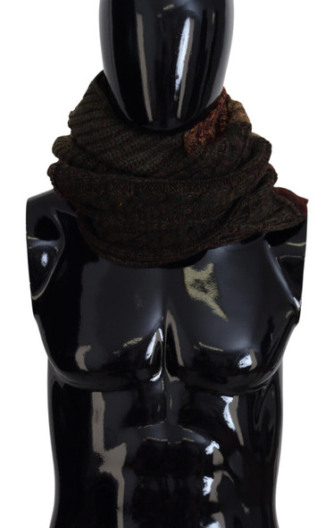 Dolce & Gabbana Multicolor Knitted Men Neck Wrap Shawl Scarf Dolce & Gabbana Multicolor Knitted Men Neck Wrap Shawl Scarf