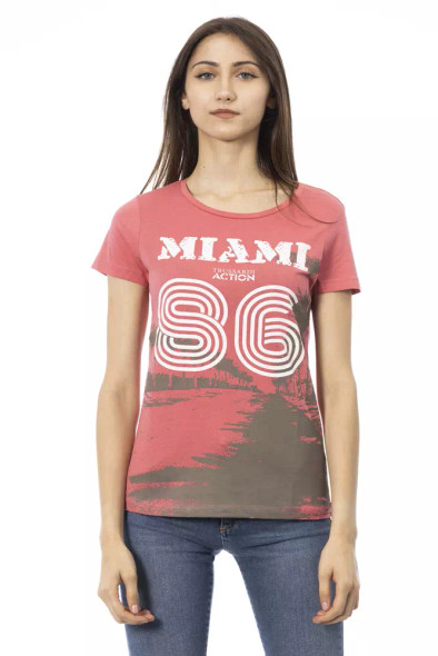 Trussardi Action Multicolor Cotton Women T-Shirt Trussardi Action Multicolor Cotton Women T-Shirt
