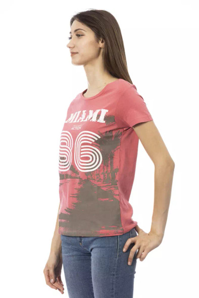 Trussardi Action Multicolor Cotton Women T-Shirt Trussardi Action Multicolor Cotton Women T-Shirt