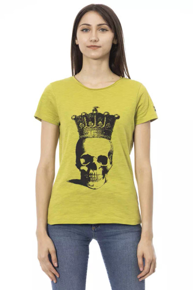 Trussardi Action Green Cotton Women T-Shirt Trussardi Action Green Cotton Women T-Shirt