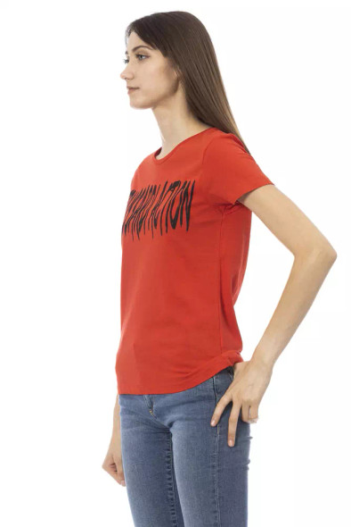 Trussardi Action Red Cotton Women T-Shirt Trussardi Action Red Cotton Women T-Shirt