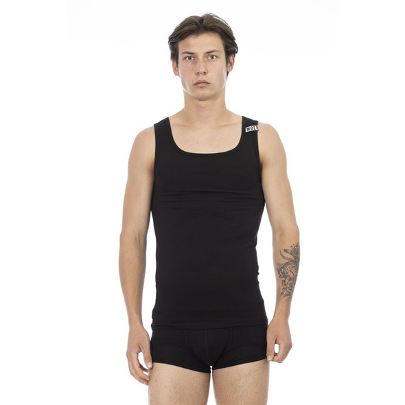 Black Cotton Men's Tank Top Black Cotton Men's Tank Top