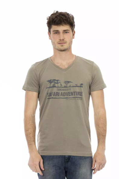 Brown Cotton Men T-Shirt TR-22825 Brown Cotton Men T-Shirt TR-22825