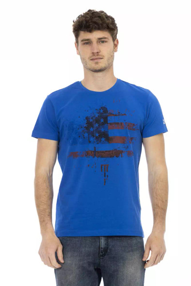 Blue Cotton Men T-Shirt TR-22773 Blue Cotton Men T-Shirt TR-22773