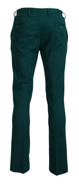 Green Straight Fit Men Formal Trousers Pants Green Straight Fit Men Formal Trousers Pants